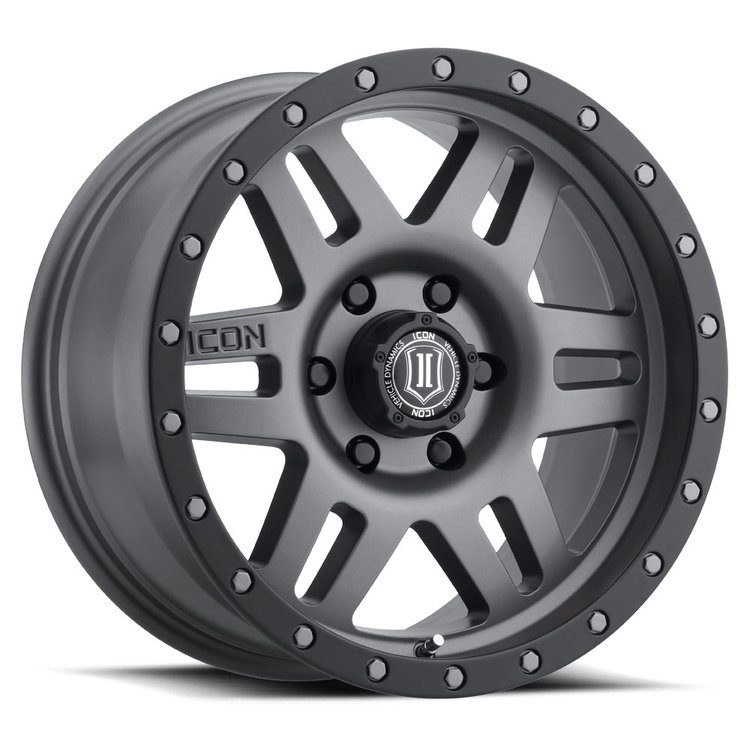SIX SPEED Wheel, Size: 17 X 8.5", Bolt Pattern: 6 X 5.5" [Titanium]
