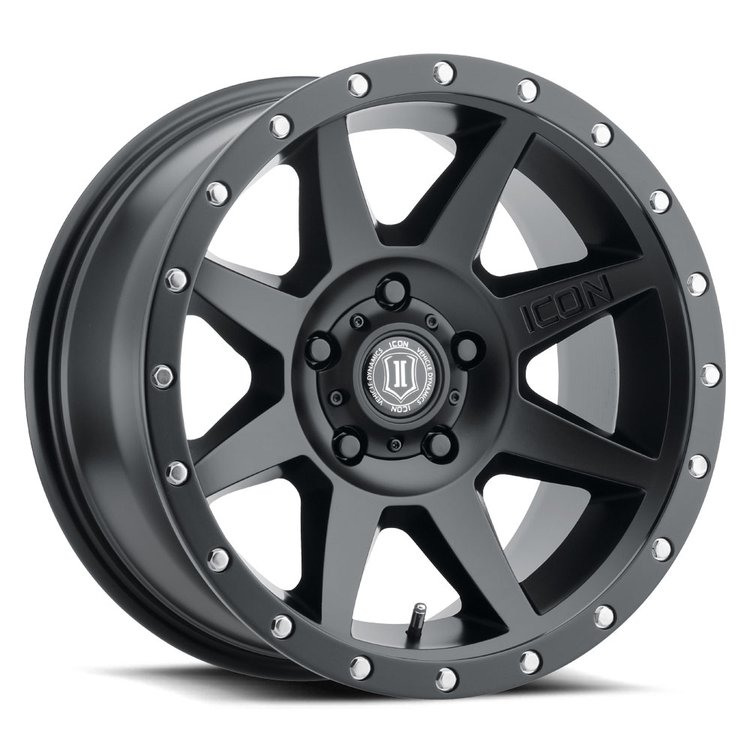 REBOUND Wheel, Size: 20 X 9", Bolt Pattern: 5 X 5" [Satin Black]
