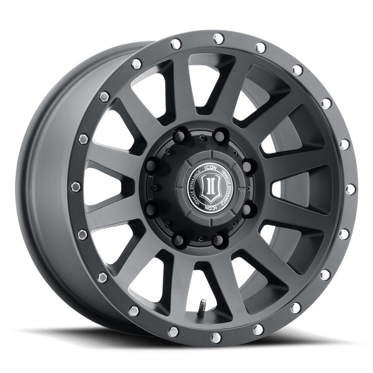 COMPRESSION HD Wheel, Size: 18 X 9", Bolt Pattern: 8 X 6.5" [Satin Black ]