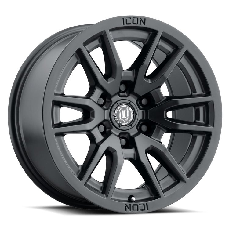 VECTOR 6 Wheel, Size: 17 X 8.5", Bolt Pattern: 6 X 5.5" [Satin Black]