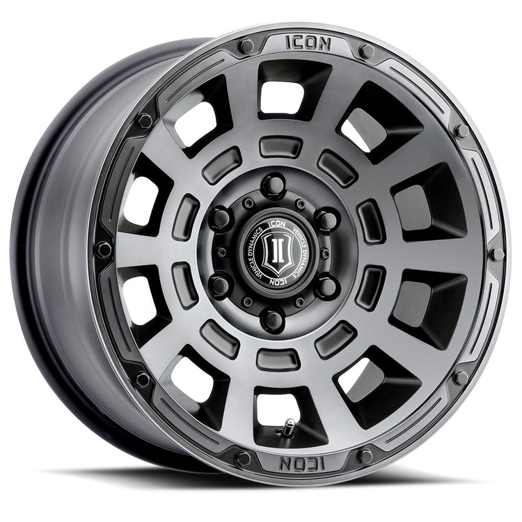THRUST Wheel, Size: 17 X 8.5", Bolt Pattern: 5 X 4.5" [Smoked Satin Black]