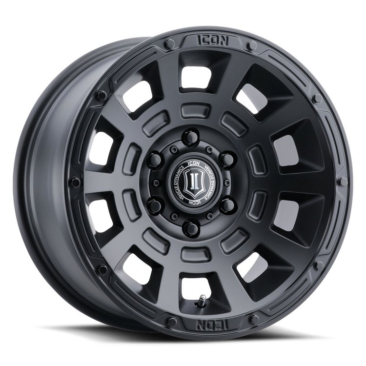 THRUST Wheel, Size: 17 X 8.5", Bolt Pattern: 5 X 5" [Satin Black]