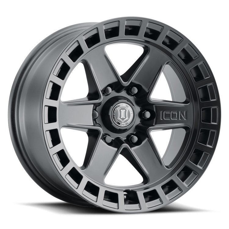 RAIDER Wheel, Size: 17 X 8.5", Bolt Pattern: 6 X 5.5" [Satin Black]