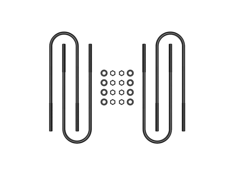 2000-2004 FORD SUPER DUTY FRONT SEMI ROUND U-BOLT KIT