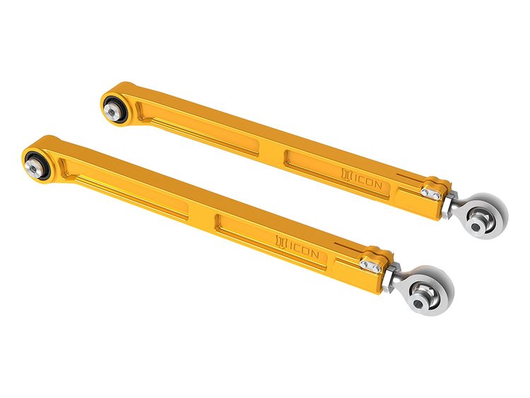 54002G Billet Aluminum Rear Lower Trailing Arm Kit for Select Toyota Tundra, Sequoia, Tacoma Models [Anodized Gold Finish]