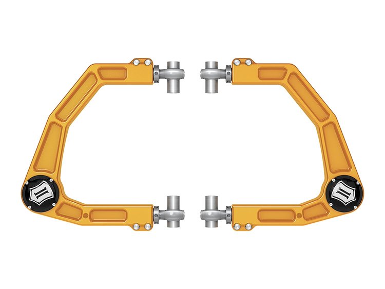 58552GDJ Billet Aluminum Upper Control Arm Kit w/ Delta Joints Fits Select Toyota, Land Cruiser, Lexus Models [Gold Anodized]