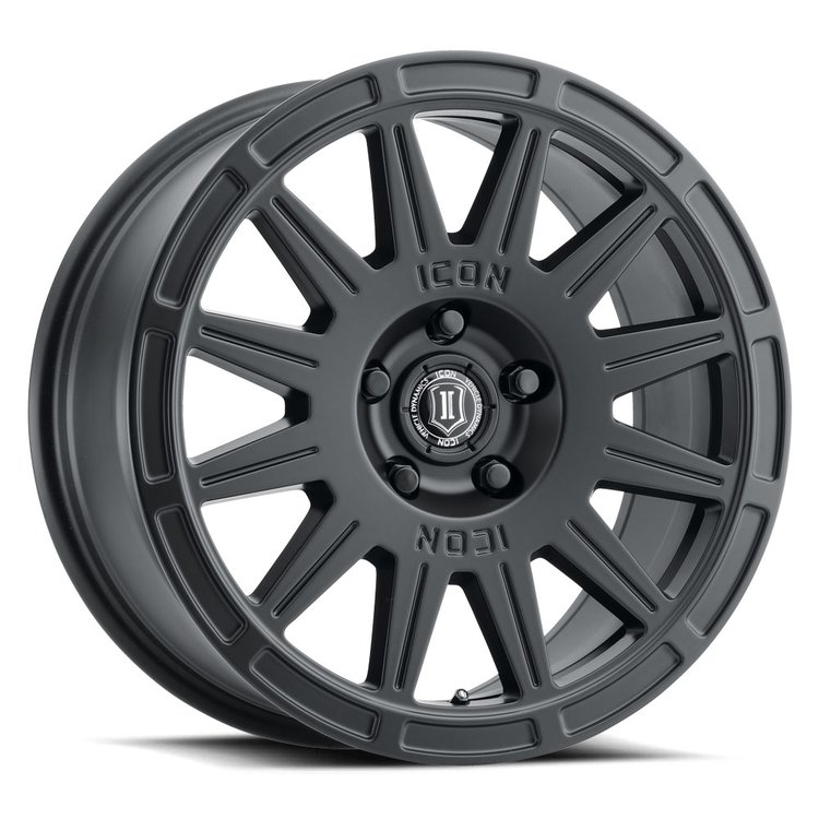 RICOCHET Wheel, Size: 17 X 8", Bolt Pattern: 5 X 4.5" [Satin Black]