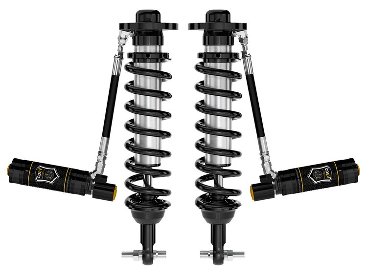 Front 0-2.75 in. Lift V.S. 2.5 Series Coilovers for 2021-2026 Ford F-150 4WD [Remote Reservoir with CDEV, Pair]