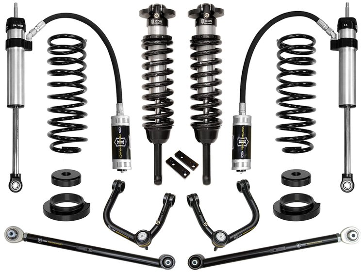 2003-2009 LEXUS GX470 0-3.5 in. LIFT STAGE 4 SUSPENSION SYSTEM WITH TUBULAR UPPER CONTROL ARMS