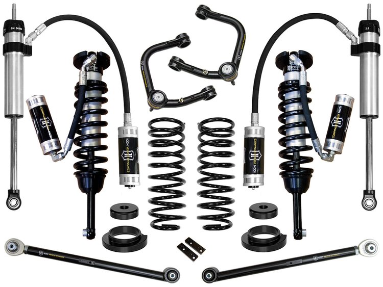 2003-2009 LEXUS GX470 0-3.5 in. LIFT STAGE 5 SUSPENSION SYSTEM WITH TUBULAR UPPER CONTROL ARMS