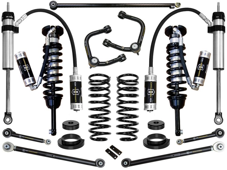 2003-2009 LEXUS GX470 0-3.5 in. LIFT STAGE 6 SUSPENSION SYSTEM WITH TUBULAR UPPER CONTROL ARMS