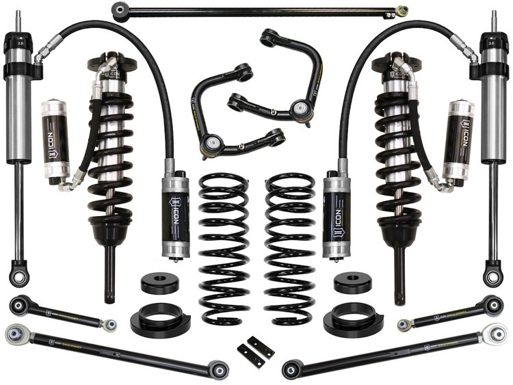 2003-2009 LEXUS GX470 0-3.5 in. LIFT STAGE 7 SUSPENSION SYSTEM WITH TUBULAR UPPER CONTROL ARMS