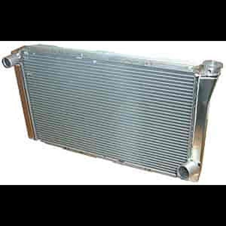 Chevy / GM Style Aluminum Radiator Overall Size: 16" x 27.5"
