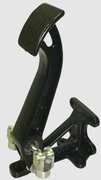 Floor Mount Forward Dual Master Cylinder Brake Pedal w/ Balance Bar Single Pedal