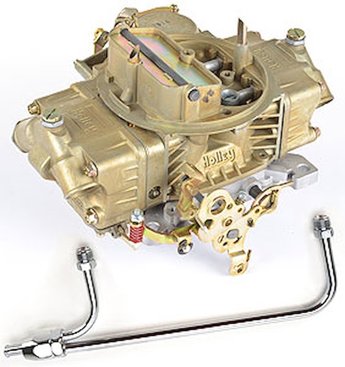 0-3310CK 750 cfm 4-Barrel Carburetor Kit Includes carb #510-0-3310C and chrome-plated dual inlet fuel line