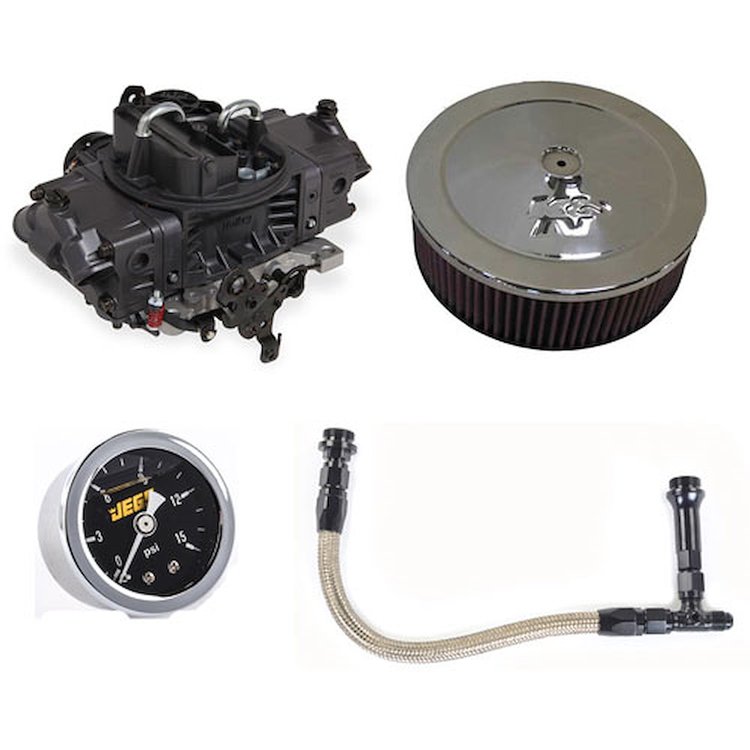 0-82670K1 Aluminum Marine Avenger 4150 4-BBL Carburetor Kit 670 CFM Includes: