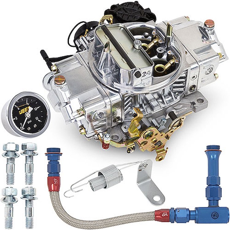 0-83870K 870 CFM Aluminum Street Avenger 4-bbl Carb Kit Includes: Electric Choke Carb