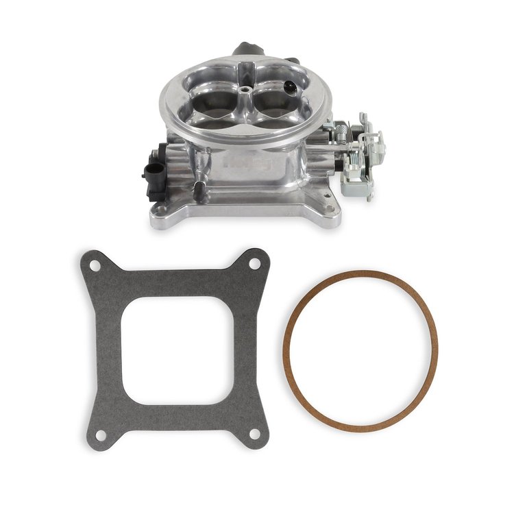 Universal 4-Barrel 1000 CFM Throttle Body 4150 Square-Bore Flange Polished