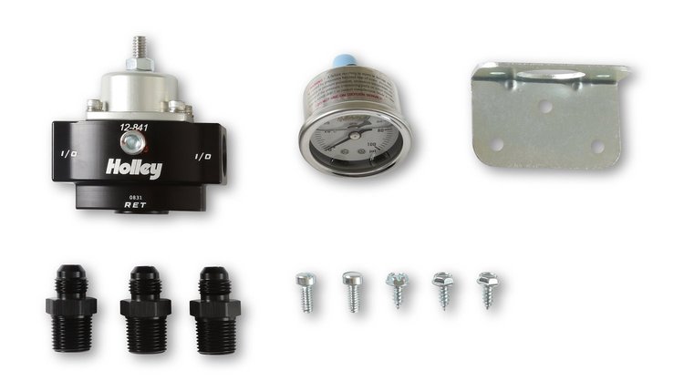 12-841KIT Billet Bypass Fuel Pressure Regulator Kit, 4.5-9 psi [3/8 in. NPT Inlet/Outlet/Return]