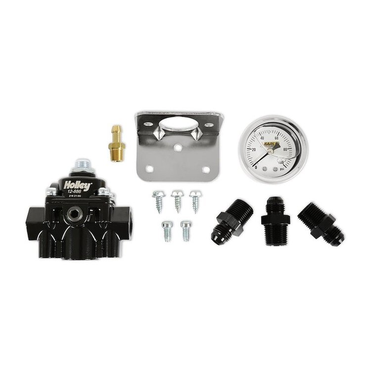 Die-Cast EFI Bypass Fuel Pressure Regulator Kit Adjustable 15-60 PSI
