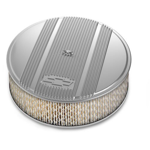 Officially Licensed Chevy Bowtie Vintage Finned Air Cleaner Assembly