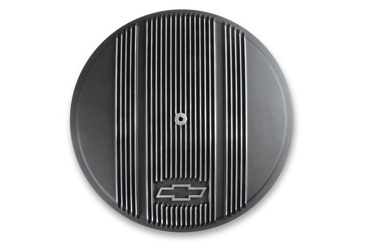 120-173 Officially Licensed Chevy Bowtie Vintage Finned Air Cleaner Assembly