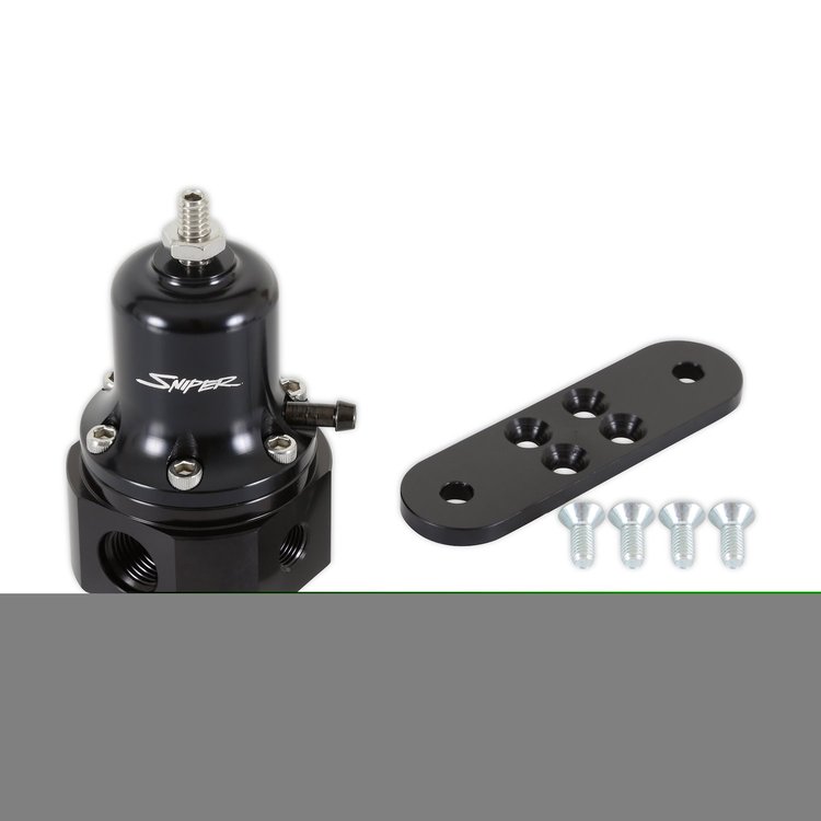 19-392 Sniper EFI Universal -6 AN Bypass 40-130 psi Fuel Pressure Regulator [Billet Aluminum]