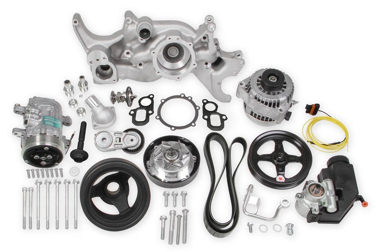 20-205 Mid-Mount Complete Accessory Drive Kit for GM Gen-V LT Engines [Cast Damper]