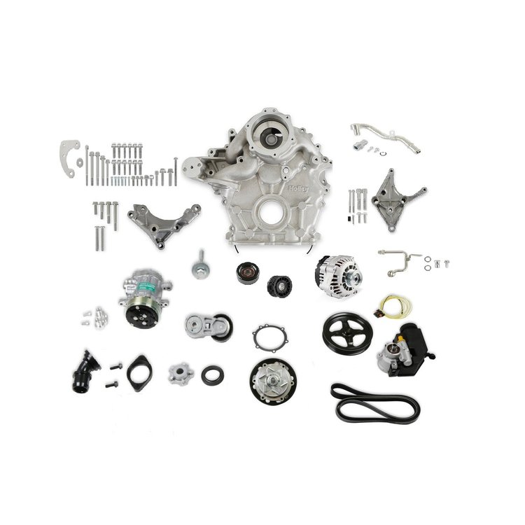 20-310 Ford 7.3L Godzilla High-Mount Complete Accessory Drive Kit [Natural Finish]