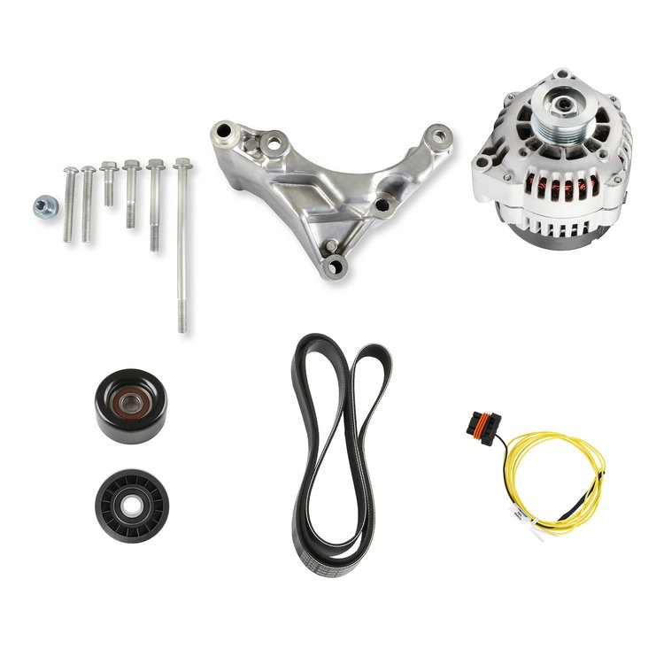 20-380 Alternator w/Mounting Bracket for Ford 7.3L Godzilla Engine Swap [105 Amp]
