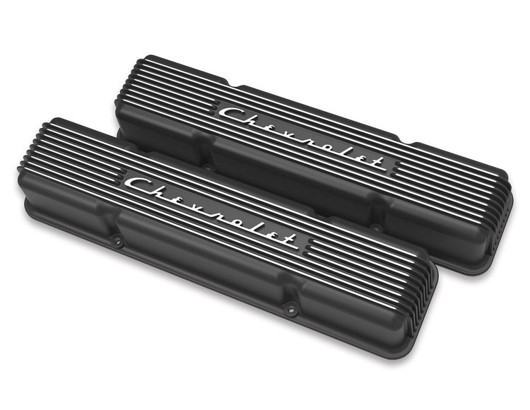 241-108 Officially Licensed Chevrolet Vintage Series Finned Valve Covers