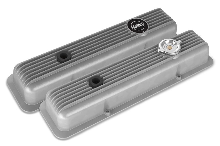 Valve Covers - Muscle Series - Finned - SBC - Natural
