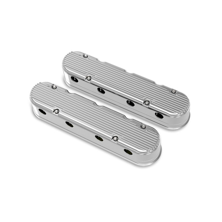 2-Piece Finned Valve Cover - Gen III/IV LS - Polished