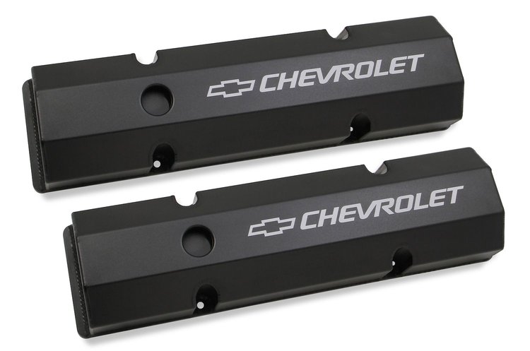 241-288 GM Track-Series Fabricated Aluminum Valve Covers [Black]