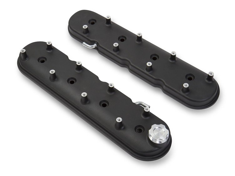 241-91 Aluminum LS Valve Covers Black Finish