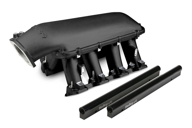 300-117BK EFI Hi-Ram Intake for GM LS3, L92 Gen IV Engines w/105 mm Throttle Body [Black]