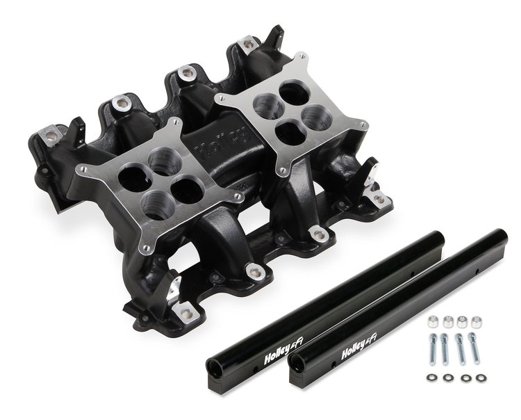 300-121BK LS Multi-Port EFI Dual Throttle Body Intake Manifold