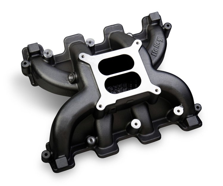 300-130BK Dual Plane Mid-Rise Intake Manifold GM LS1/LS2/LS6 Cathedral Port