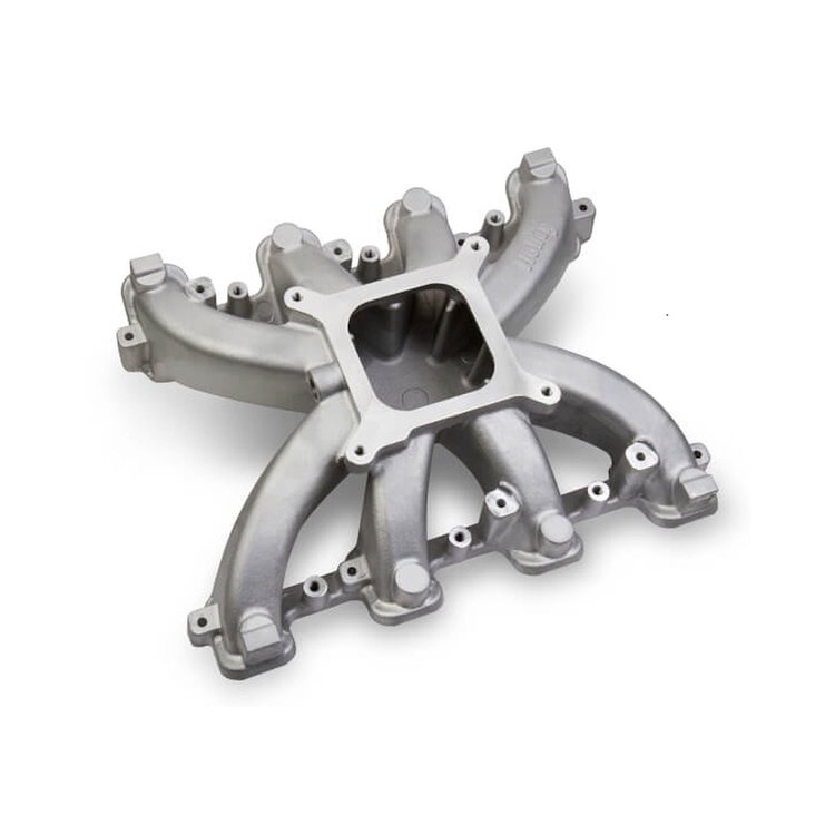 300-131 Single Plane Mid-Rise Carbureted Intake Manifold GM LS3/L92 Rectangle Port