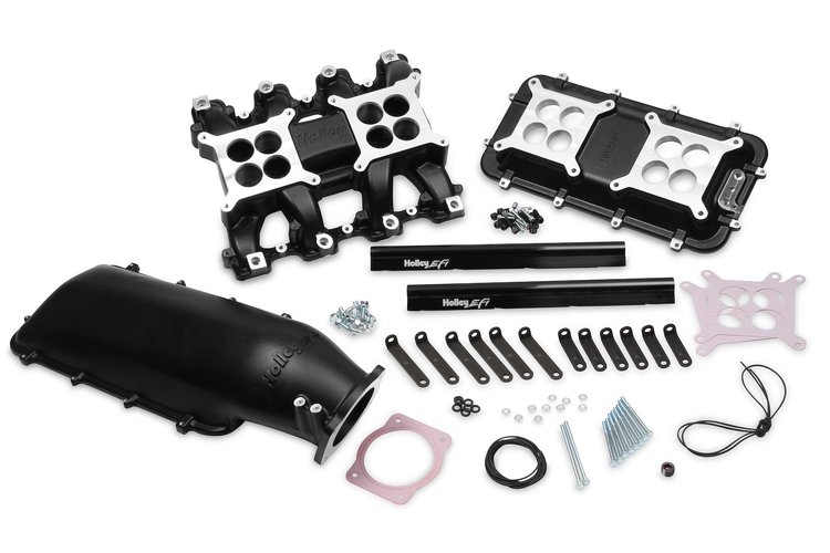 300-135BK LS Modular Mid-Rise Intake Intake Base For LS3/L92 Rectangle Port