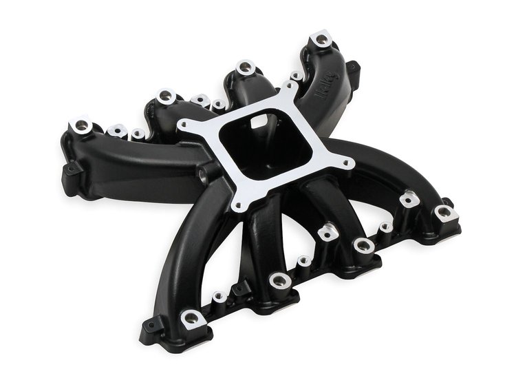 300-136BK Single Plane Mid-Rise EFI Intake Manifold GM LS3/L92 Rectangle Port
