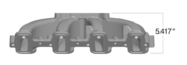 300-137 Single Plane Mid-Rise EFI Intake Manifold GM LS1/LS2/LS6 Cathedral Port