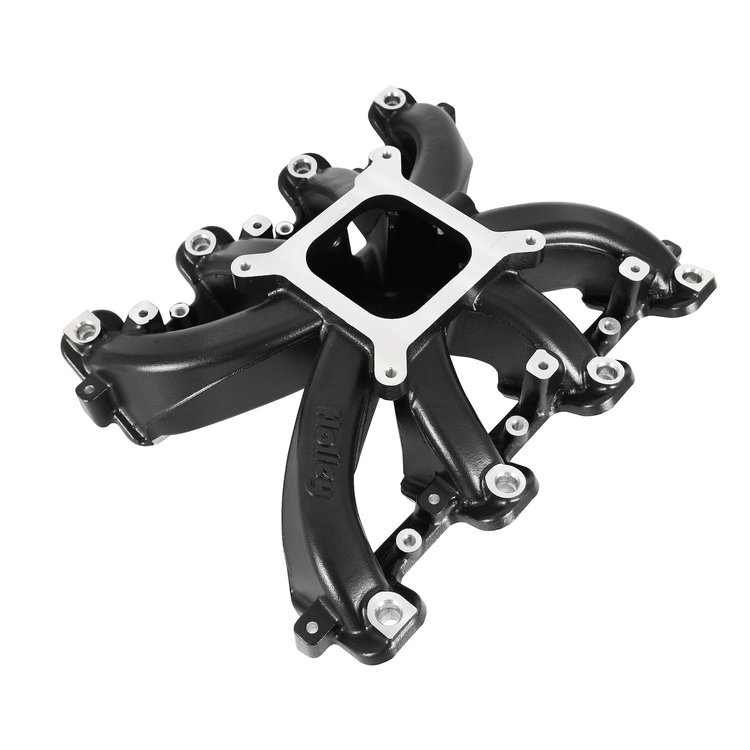 300-137BK Single Plane Mid-Rise EFI Intake Manifold GM LS1/LS2/LS6 Cathedral Port
