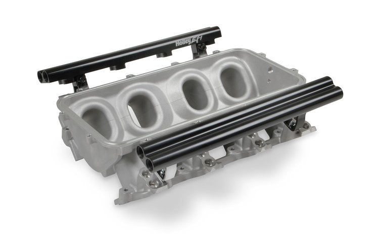 Intake Manifold Base and Dual Fuel Rail Kit for Holley Modular Lo-Ram EFI Intake Manifold - 510-300-620