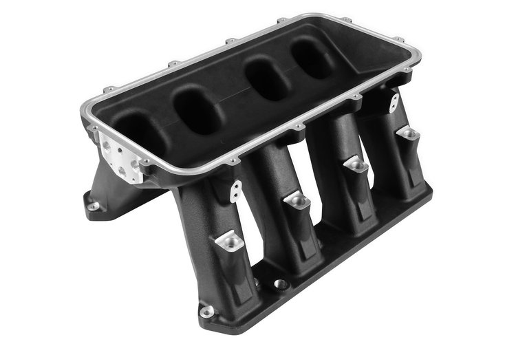 300-653BK Hi-Ram EFI Intake Manifold Base, Fits 5.7L, 2005-2010 6.1L, and 6.4L Gen III Hemi Engines - Black Ceramic Finish
