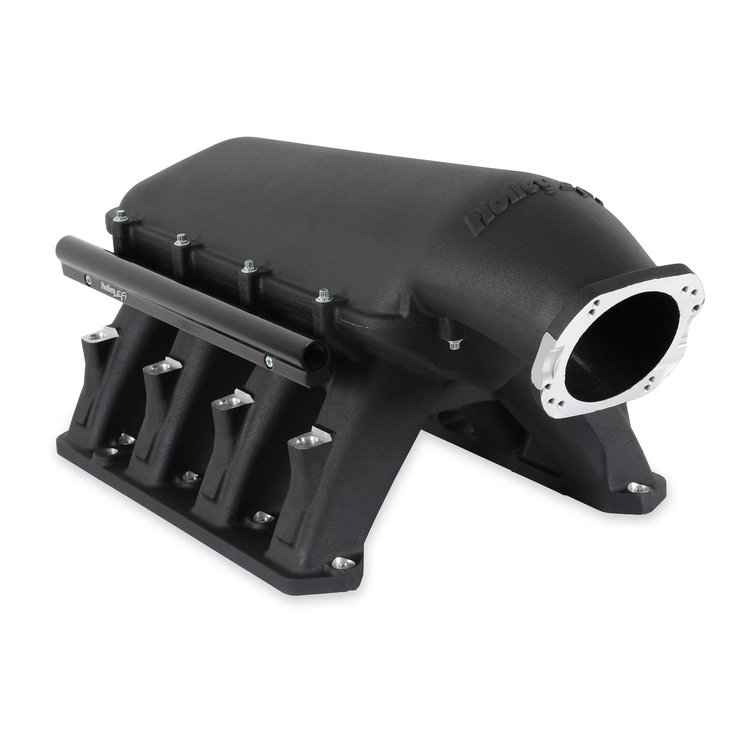 300-658BK Hi-Ram EFI Intake Manifold for use with an 80 or 92 mm Mopar Style Throttle Body for Mopar Gen III Hemi [Black Finish]