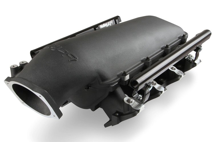 300-679BK Modular Lo-Ram EFI Intake Manifold GM LS3/L92 - Black Powder-Coated Finish