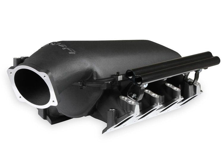 300-683BK Modular Lo-Ram EFI Intake Manifold GM LS3/L92 - Black Powder-Coated Finish