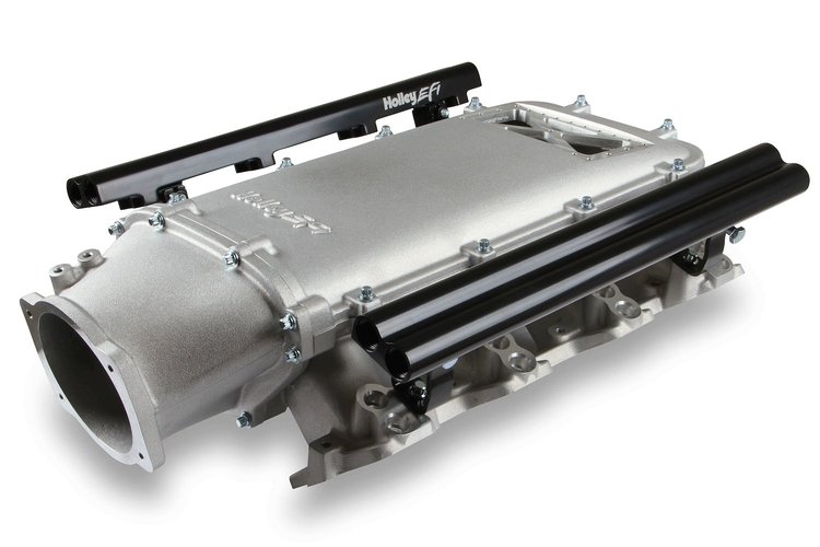Modular Ultra Lo-Ram EFI Intake Manifold GM LS3/L92 [Satin] Dual Injector w/Burst Panel Flange