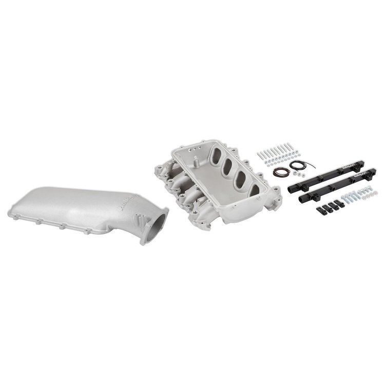 300-718 Lo-Ram Intake Manifold for Port Injected GM Gen V LT Engines (Satin)